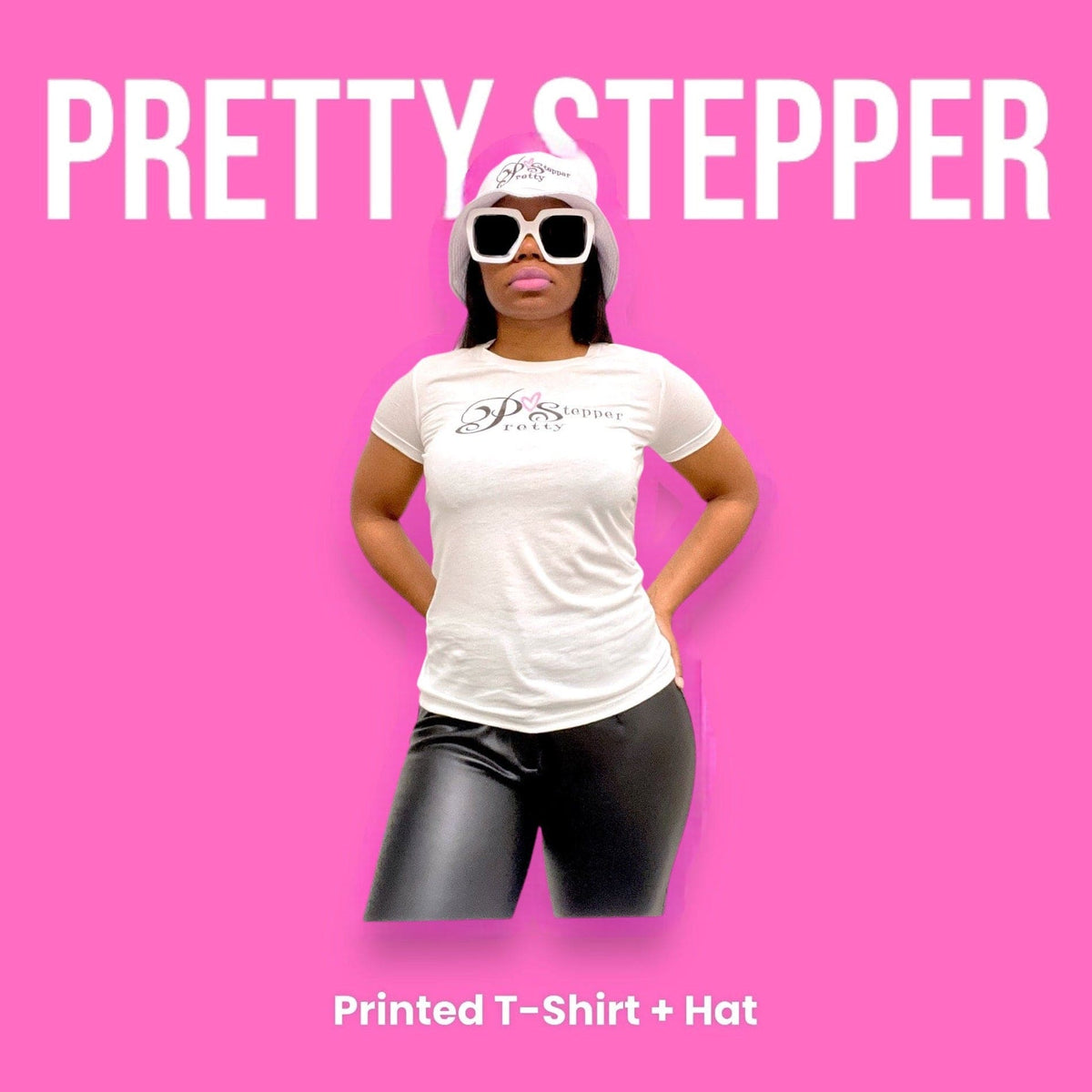 White Short Sleeve Print T-Shirt “Promo”